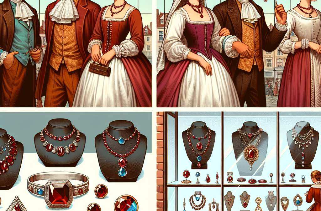 When Were Garnet And Glass Doublet Jewelry Popular